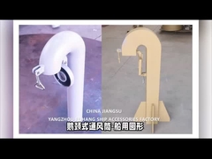 Ventilation du cou de l'oie Diamètre 100 mm, type rond, avec vanne à clapet (le cou de l'oie doit être fermé)