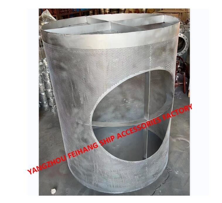 Filtre de coffre de mer en acier inoxydable 316, élément filtrant, épaisseur de matériau de 2 à 6mm, traitement avec les dessins fournis