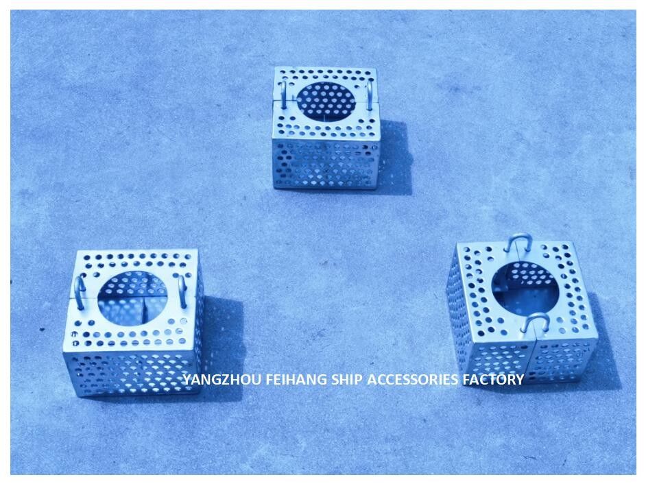 Jis F7206 5k-50a crépines à boîte à roses en maille d'acier inoxydable pour connexion filetée d'aspiration de réservoir d'eau