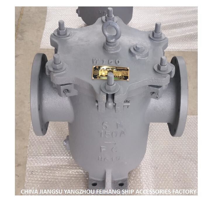 Filtre d'eau cylindrique de type s des tamis 5K-150A JIS F7121 5k-150a de l'eau de boîte - filtre droit d'eau de mer