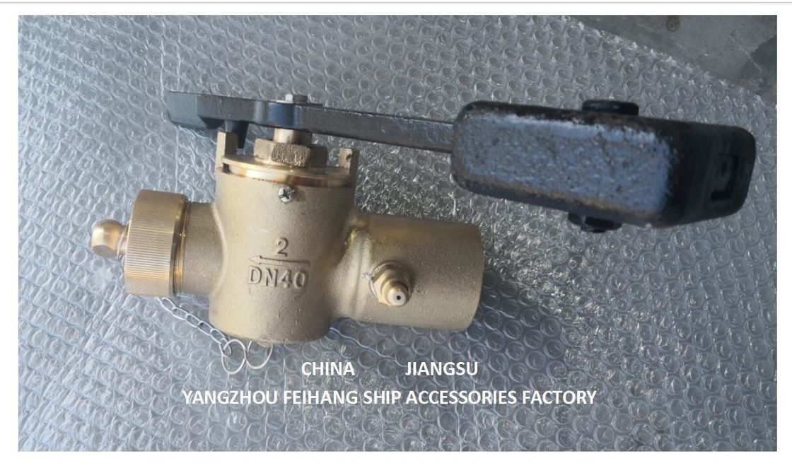 Profondeur en bronze mesurant la valve à fermeture automatique Fh-65 Acb/T3778-1999 pour Marine Sewage Treatment