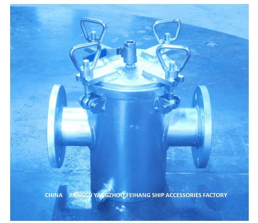 Filtre d'eau de mer pour l'orifice d'admission de pompe en vrac d'eau de mer - filtre d'eau brut d'aspiration AS80 CB/T497
