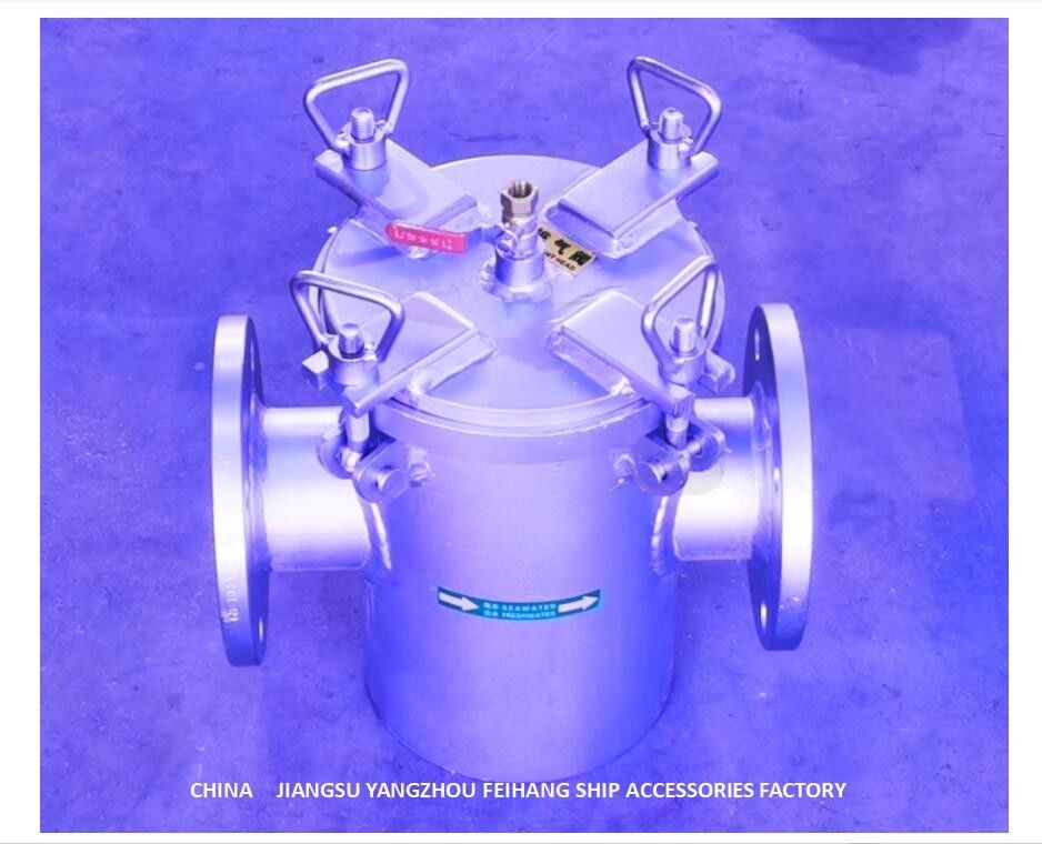 Filtre d'eau brut d'aspiration pour l'orifice d'admission de pompe auxiliaire d'eau de mer A80 CBM1061-81 Marine Sea Water Strainers