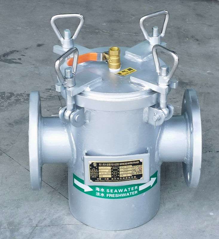 Tamis bruts galvanisés à chaud d'eau de mer du filtre d'eau d'aspiration d'acier au carbone AS80 CB/T497