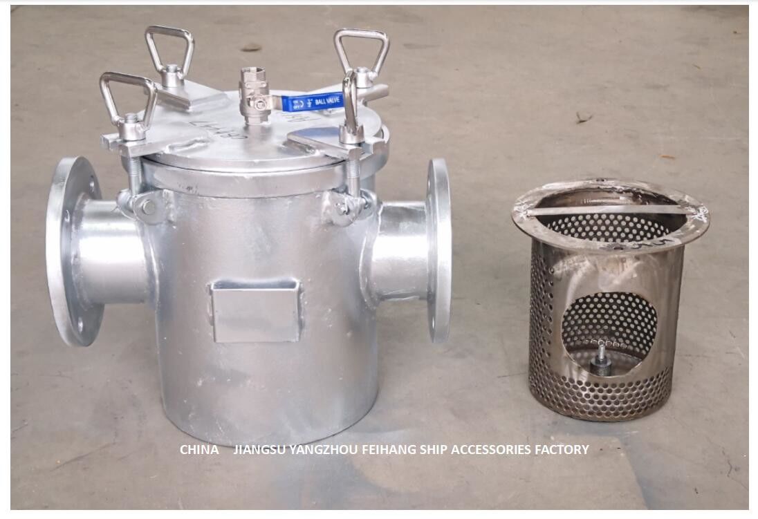 Filtre direct d'eau de mer pour l'orifice d'admission de pompe d'eau de mer de centre serveur AS100 CB/T497-2012