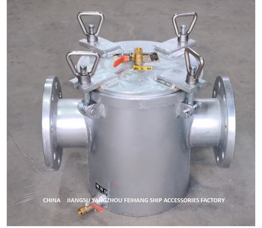 Filtre d'eau brut direct d'AS100 CB/T497-2012, filtre d'eau de mer pour l'orifice d'admission de pompe en vrac d'eau de mer