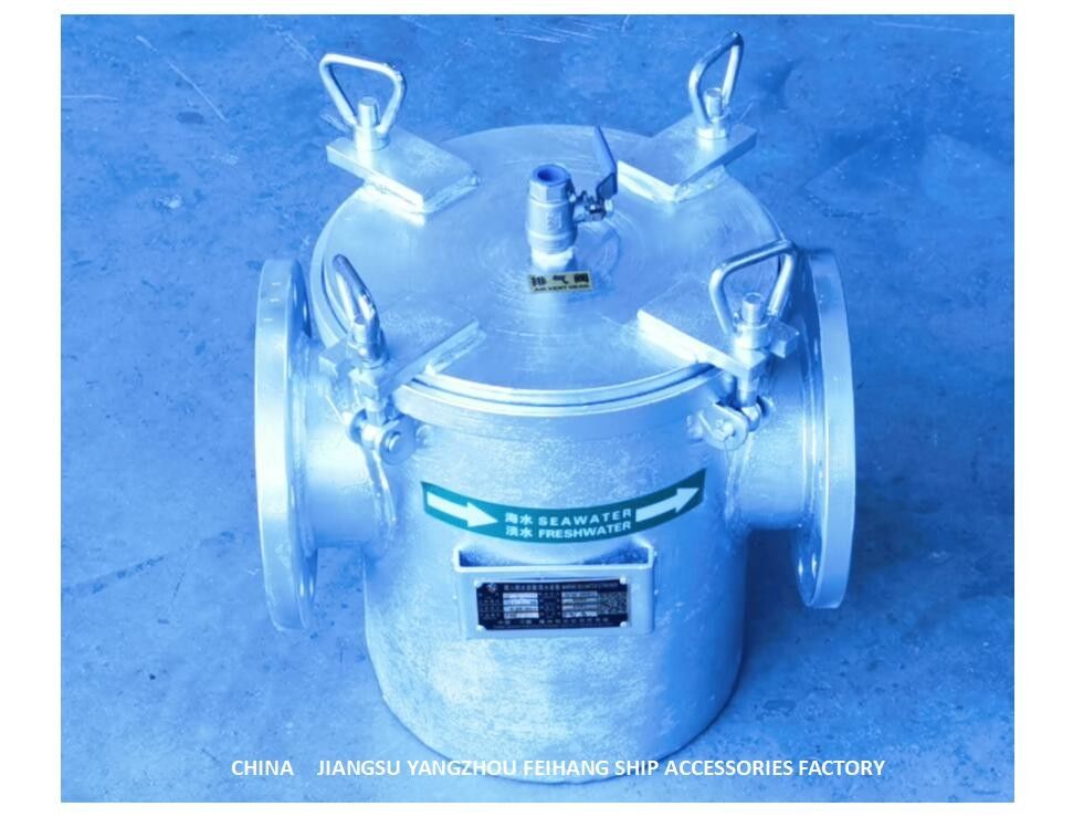 Les tamis d'eau de mer modèlent : La cartouche filtrante galvanisée à chaud d'acier au carbone de corps d'AS125 CB/T497-2012 se dorent type