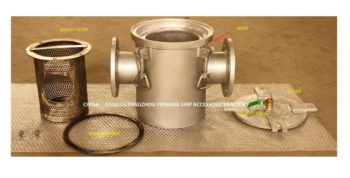 Composants bruts du filtre d'eau de Marine Seawater Filter Marine Suction AS100 CB/T497-2012