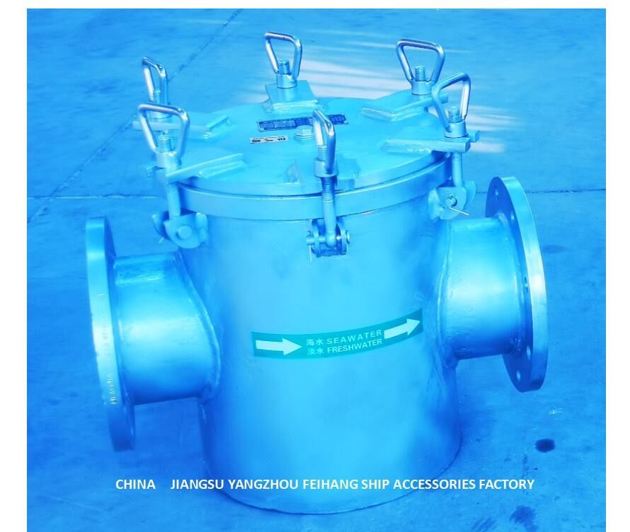 Le filtre d'eau de Marine Sea pour l'acier au carbone quotidien de la pompe AS150 CB/T497-2012 d'eau douce a galvanisé le filtre d'acier inoxydable