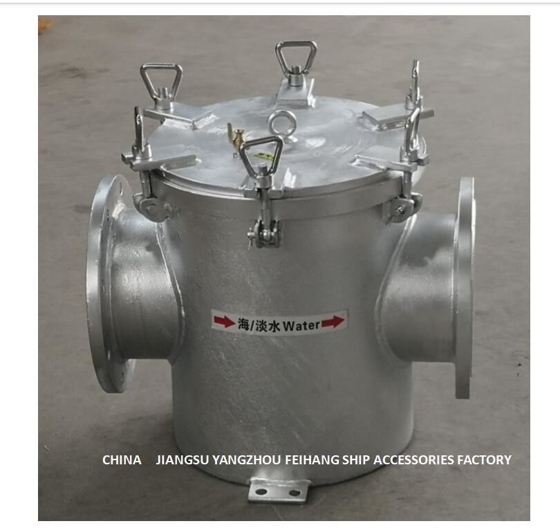Directement par le filtre d'eau de mer galvanisé par acier au carbone pour le modèle auxiliaire AS200 CB/T497 d'orifice d'admission de pompe d'eau de mer