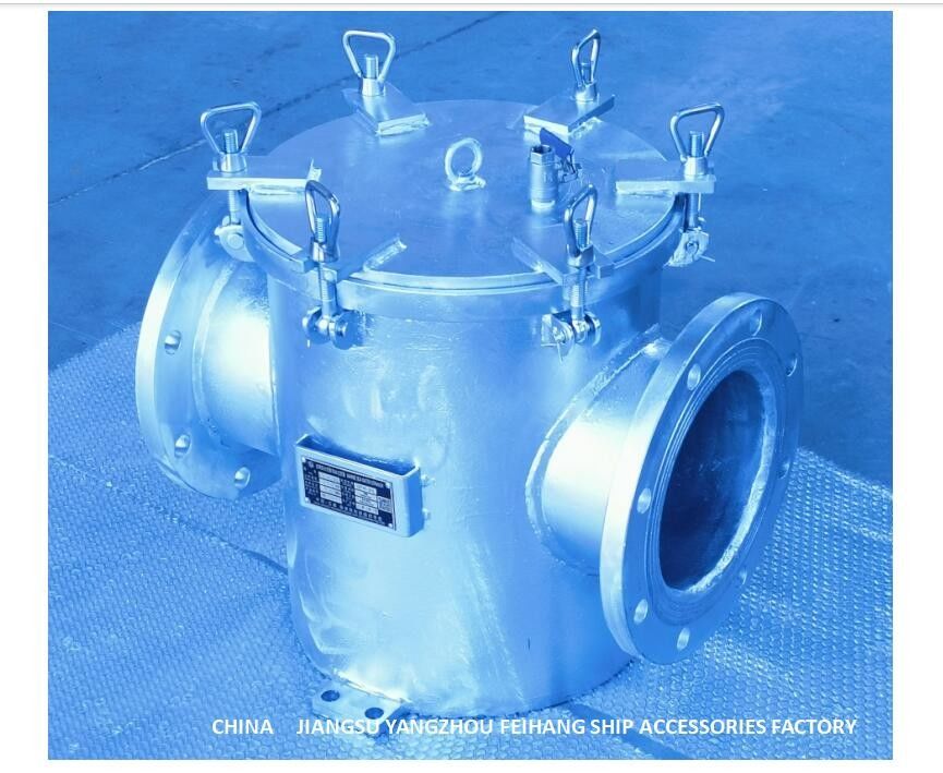 A250 Cb/T497 Pompes principales d'eau de mer Entrée Filtre d'eau de mer galvanisé en acier au carbone Cartouche de filtre en acier inoxydable