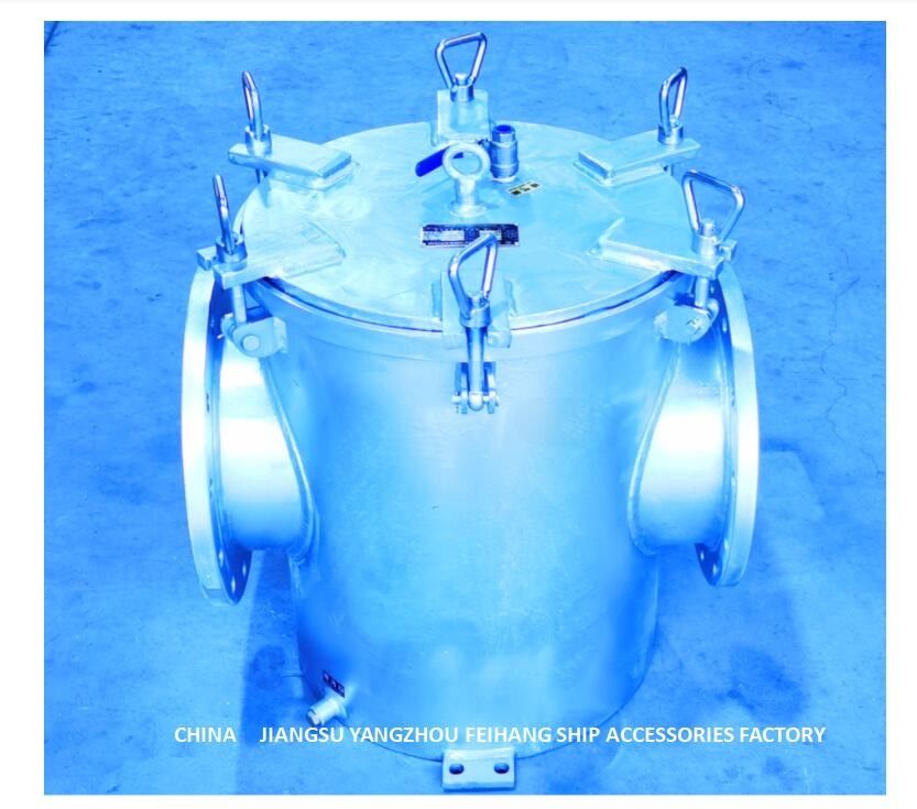 Filtre d'eau de mer galvanisé par acier au carbone d'AS250 CBM1061-81 pour l'orifice d'admission de pompe principal d'eau de mer