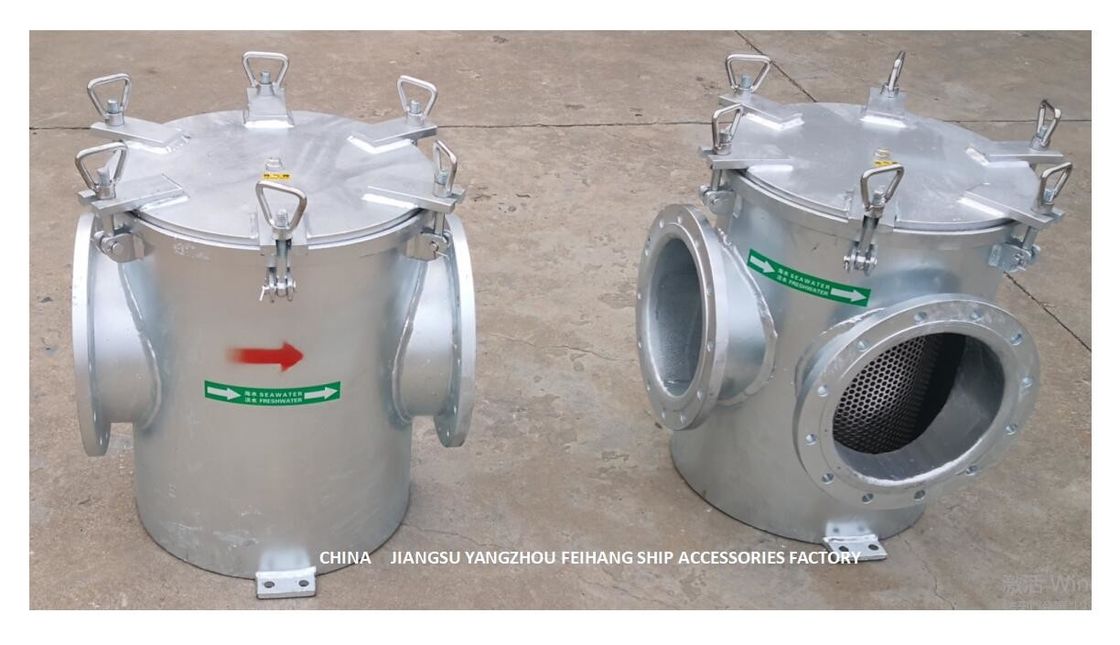 Le type direct tamis de porte sous-marine de haut niveau d'eau de mer modèlent le corps galvanisé d'immersion chaude d'acier au carbone d'AS250 CB/T497-2012