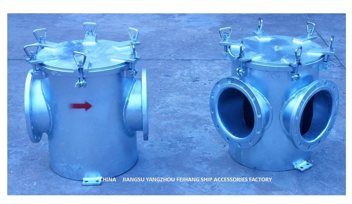 Tamis d'eau de mer AS250 Cb/T497 pour l'acier au carbone de Bilge Fire Pump Inlet Material galvanisé