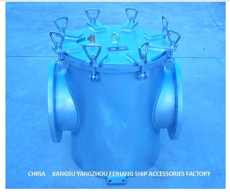 Filtre principal BRS350 Cb/T497-2012 d'eau de mer d'angle de Marine Carbon Steel Galvanized Right