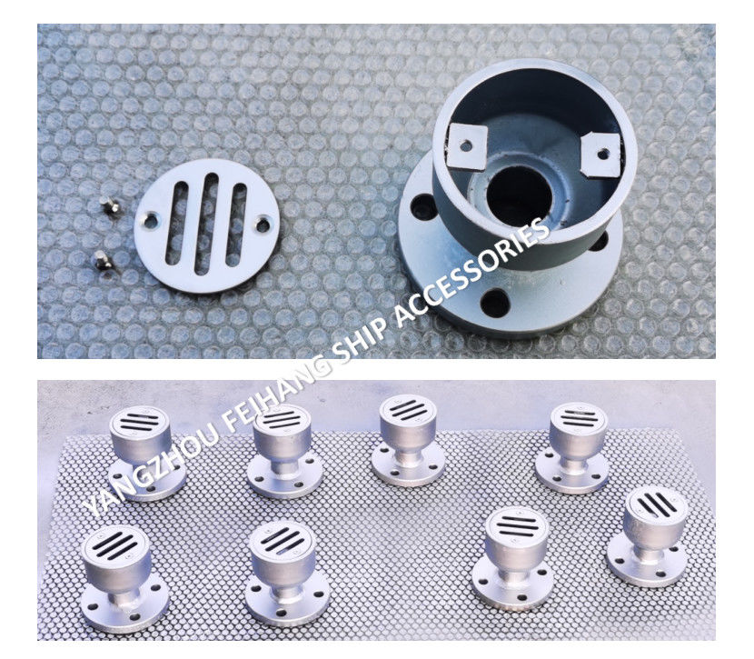 Port de Marine Circular Flange Deck Leakage, Marine Circular Flange Floor Drain YB40 CB/T3885-2004