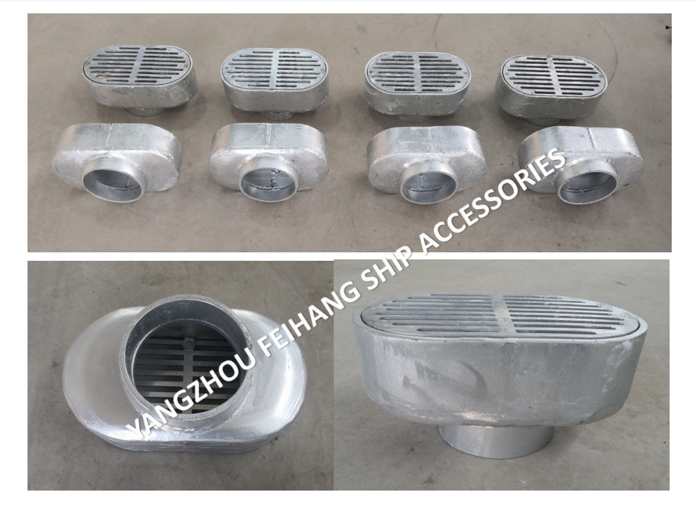 Port TBS100 CB/T3885-2014 de Marine Floor Drain - de Marine Oval Deck Leakage Port - de Marine Oval Flange Deck Leakage