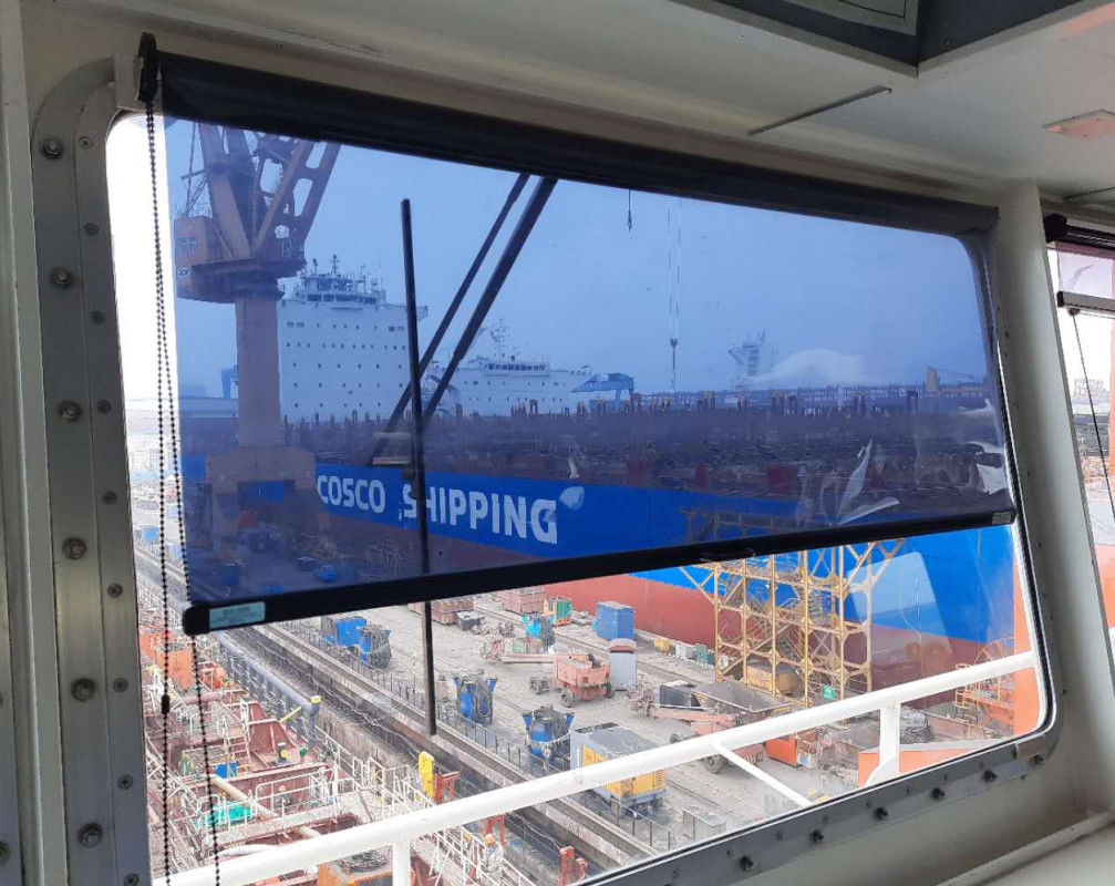 IMPA150721-Solar ombrage le type Marine Cockpit Sunshade Roller Blinds - aveugles de rouleau de ressort de rouleau de parasol de ressort d'habitacle