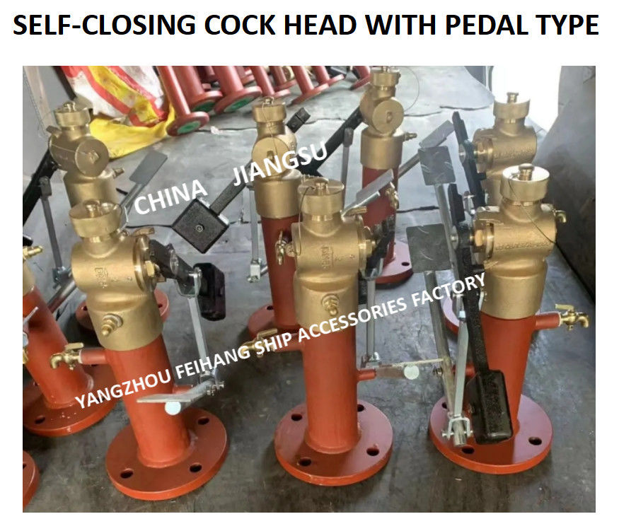 Valve à fermeture automatique de retentissement à commande au pied avec l'extension Rod FH-DN40 Cb/T3778-99