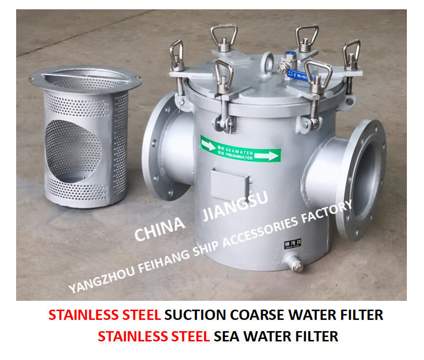 Filtre d'eau de mer de panier d'acier inoxydable, modèle AS150 Cb/T497-2012 de Straines d'eau de mer d'acier inoxydable de panier