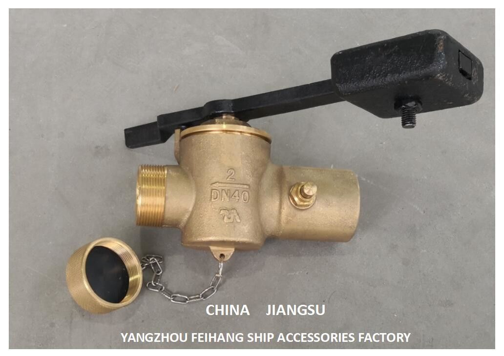 Données techniques de la soupape d'auto-fermeture à sonnage Dn40 Cb/T3778-99 Matériau-Bronze avec contrepoids