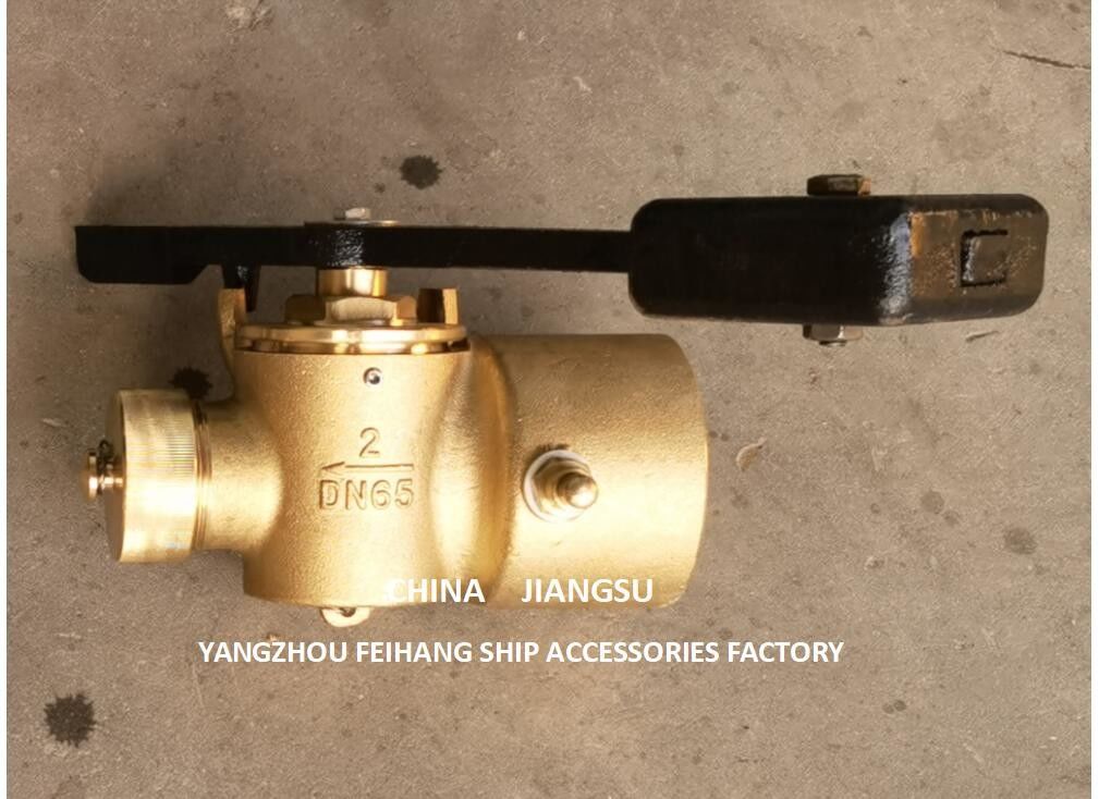 VALVE d'auto-fermeture à sonnage Données techniques pour DN65 CB/T3778 MATÉRIAL-BRONZE avec contrepoids