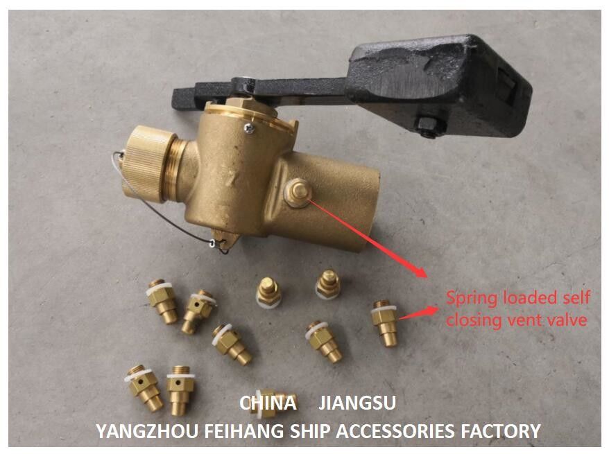 Dn6, soupape d'aération d'auto-fermeture à ressort pour sonnerie soupape d'auto-fermeture Matériau fil de forme de connexion en bronze/laiton