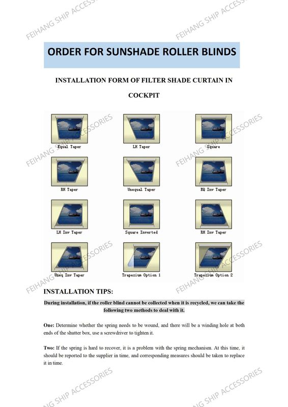 Comment commander pour marine IMPA150721 couches solaires type rouleau de ressort