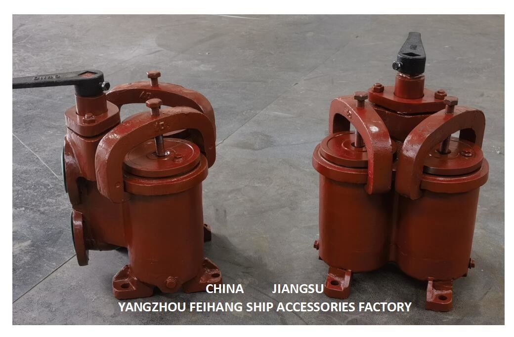 JIS 5K-25-100A DUPLEX OIL STRAINER ((U-TYPE) et petit double d'huile étirer ((U-TYPE)