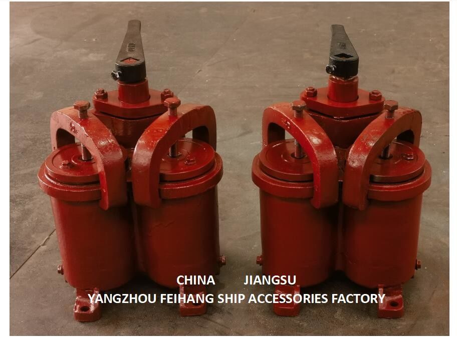 JIS 5K-25-100A DUPLEX OIL STRAINER ((U-TYPE) et petit double d'huile étirer ((U-TYPE)