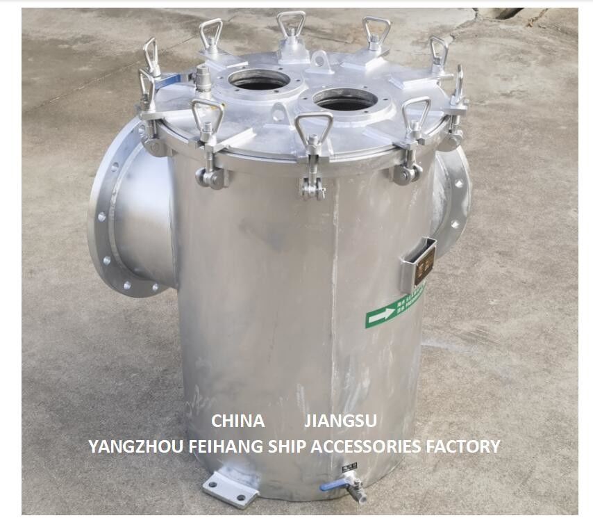 Le type d'angle de filtration de la tour de désulfuration pour l'eau de mer - type de filtre d'aspiration pour l'eau calcaire MODEL BLS350 CB/T497-2012