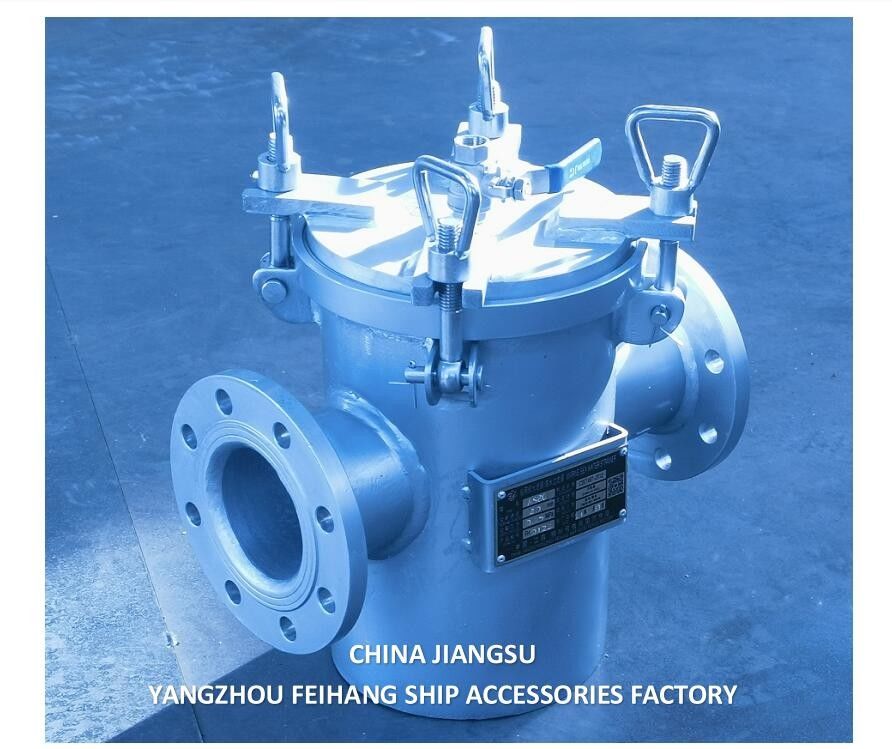 AS80 CB/T497 Filtre d'eau de mer en acier inoxydable - modèle de filtre unique pour l'eau de mer
