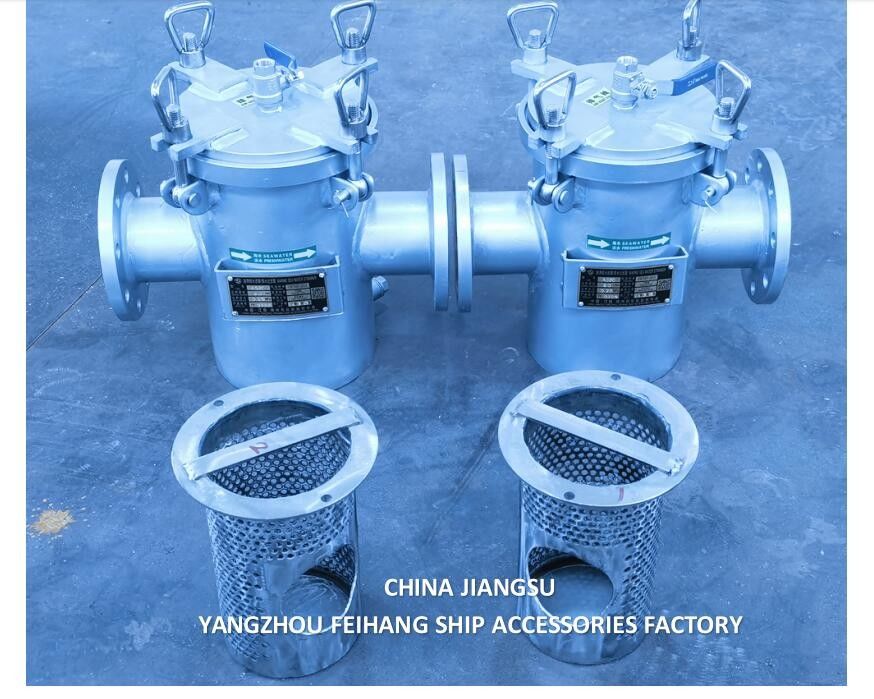 Filtre d'eau de mer en acier inoxydable - Filtre unique d'eau de mer pour la marine modèle AS80 CB/T497