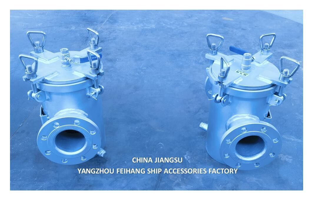 AS80 CB/T497 Filtre d'eau de mer en acier inoxydable - modèle de filtre unique pour l'eau de mer