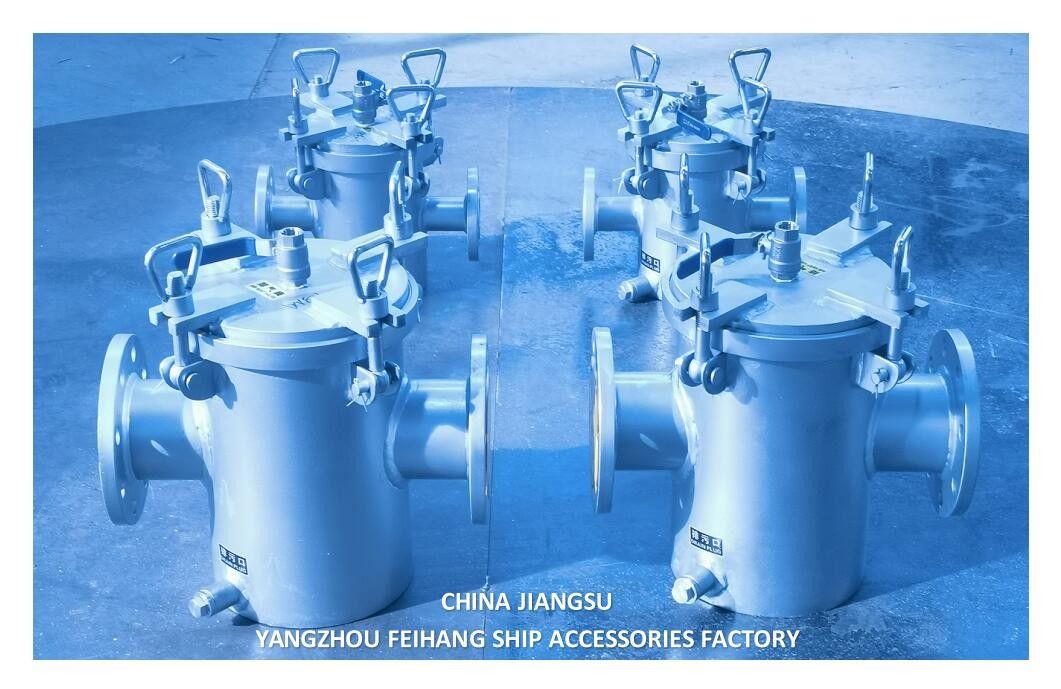 AS80 CB/T497 Filtre d'eau de mer en acier inoxydable - modèle de filtre unique pour l'eau de mer