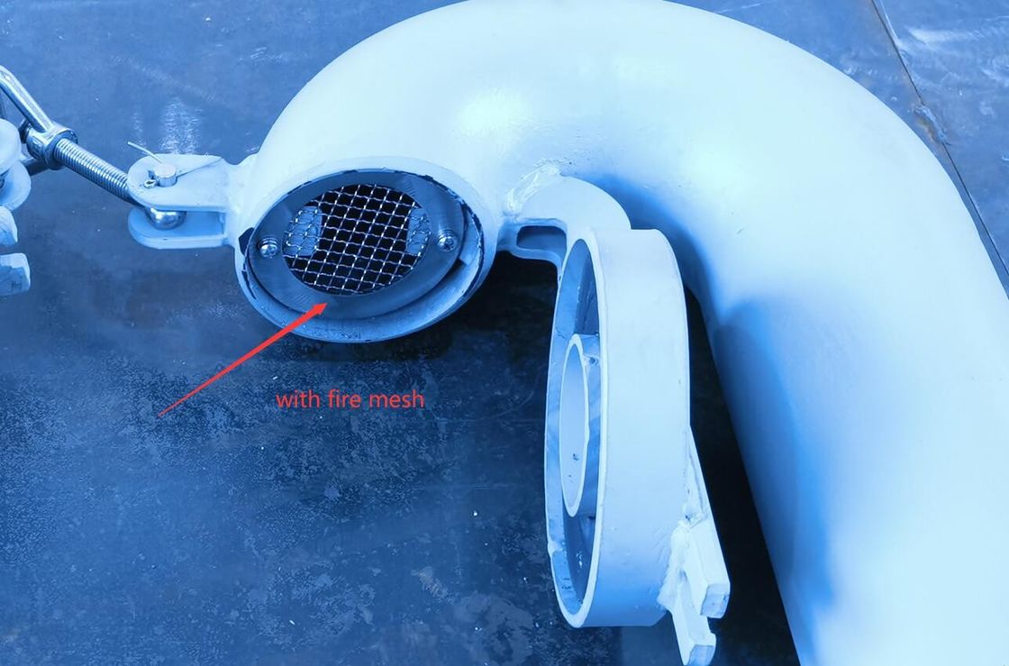 Ventilation du cou de l'oie Diamètre 100 mm, type rond, avec vanne à clapet (le cou de l'oie doit être fermé)