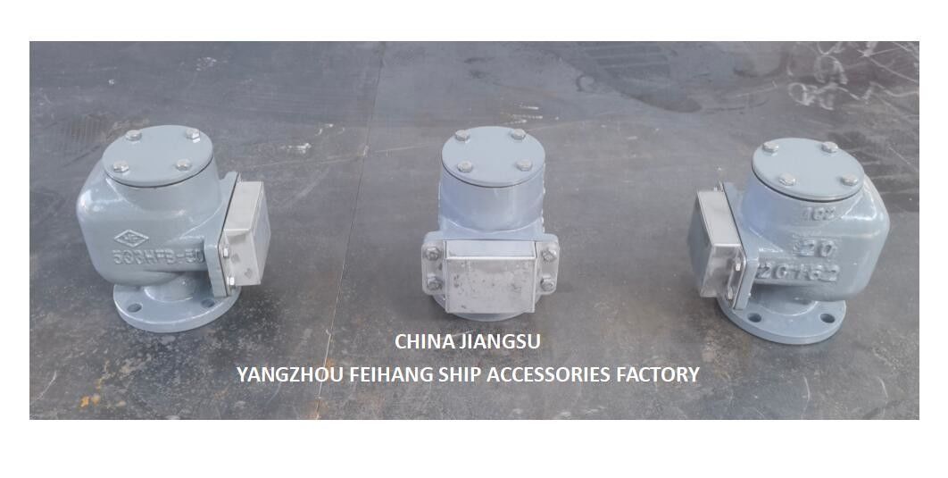 NO.533HFB-50A Tête d'aération pour réservoir de débordement avec SUS316L GASKET NBR flottant 0.3MPA