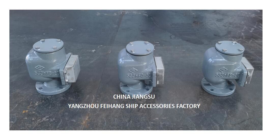 NO.533HFB-50A Tête d'aération pour réservoir de débordement avec SUS316L GASKET NBR flottant 0.3MPA