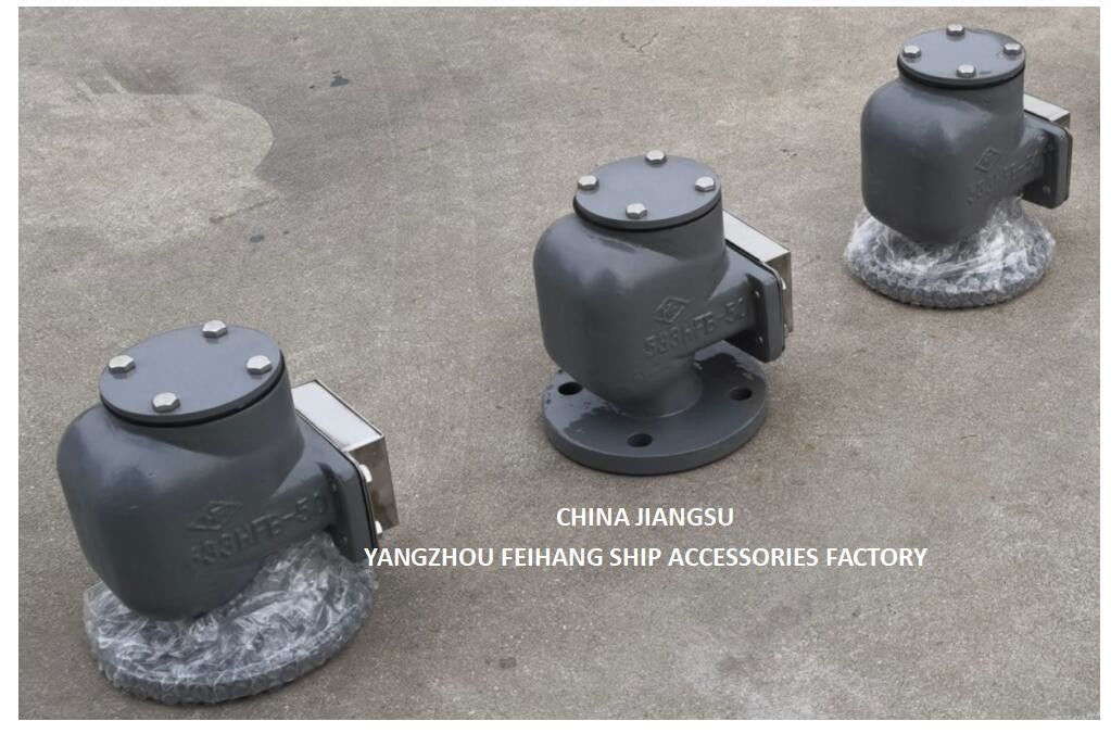 NO.533HFB-50A Tête d'aération pour réservoir de débordement avec SUS316L GASKET NBR flottant 0.3MPA