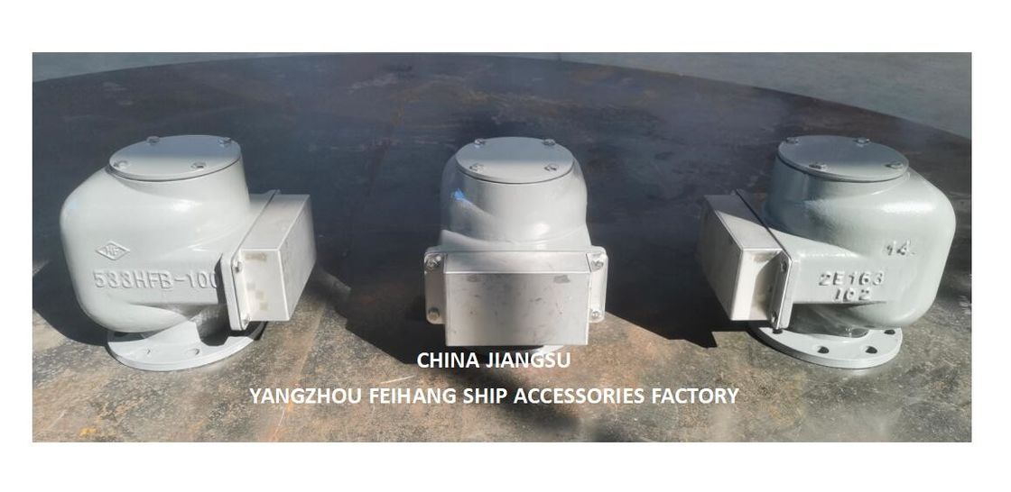 Tête d'évent d'air du réservoir de ballast et tête de tuyau d'air de ballast modèle 533HFB-100A Corps en fonte Floatvv en acier inoxydable