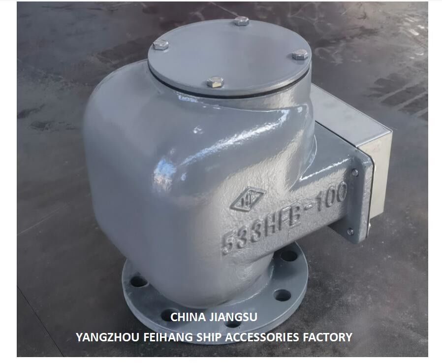 Tête d'évent d'air du réservoir de ballast et tête de tuyau d'air de ballast modèle 533HFB-100A Corps en fonte Floatvv en acier inoxydable