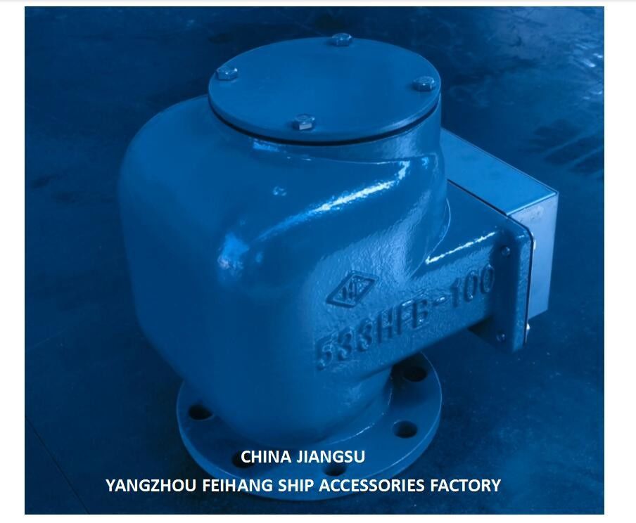 Tête d'évent d'air du réservoir de ballast et tête de tuyau d'air de ballast modèle 533HFB-100A Corps en fonte Floatvv en acier inoxydable
