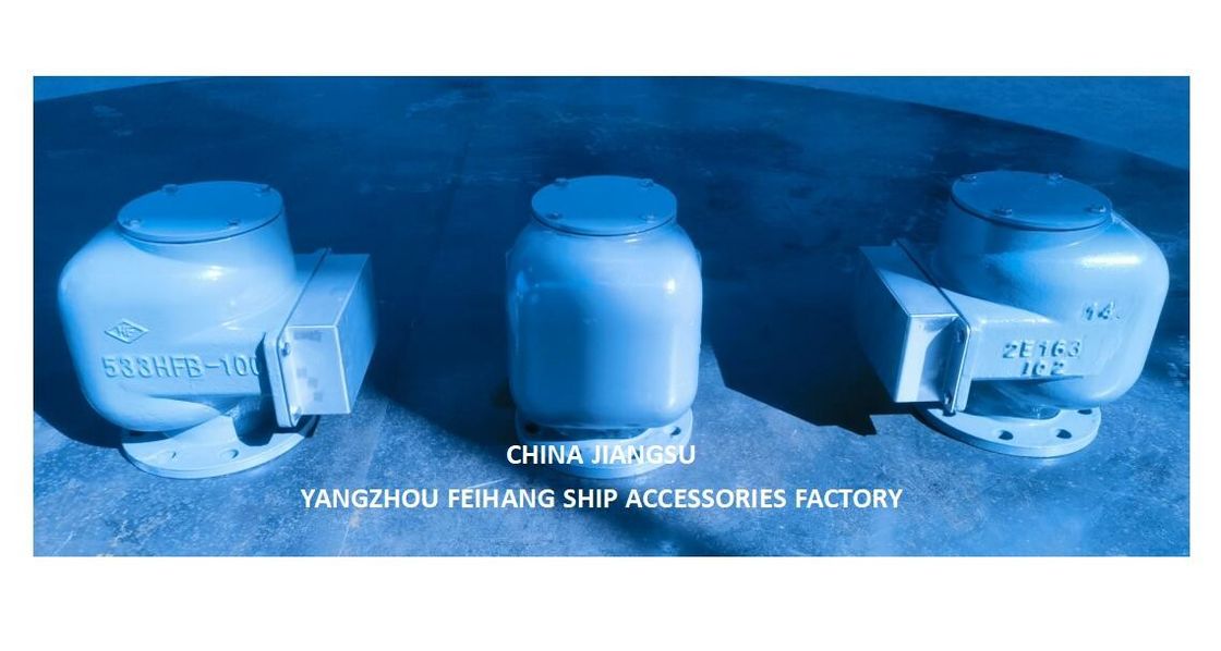 Tête d'évent d'air du réservoir de ballast et tête de tuyau d'air de ballast modèle 533HFB-100A Corps en fonte Floatvv en acier inoxydable