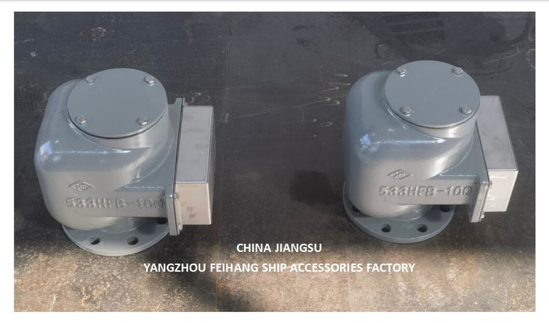 Tête d'évent d'air du réservoir de ballast et tête de tuyau d'air de ballast modèle 533HFB-100A Corps en fonte Floatvv en acier inoxydable