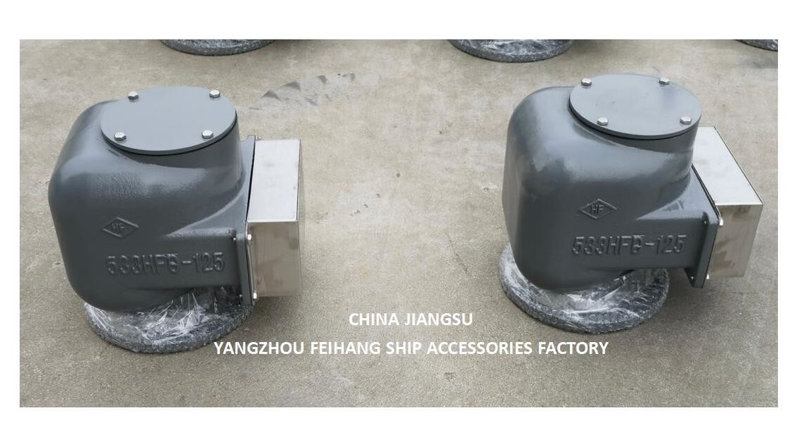 N° 533hfb-125a Tête de ventilation et tête de tuyau d'air pour le corps du réservoir de ballast en fonte avec flotteur en acier inoxydable