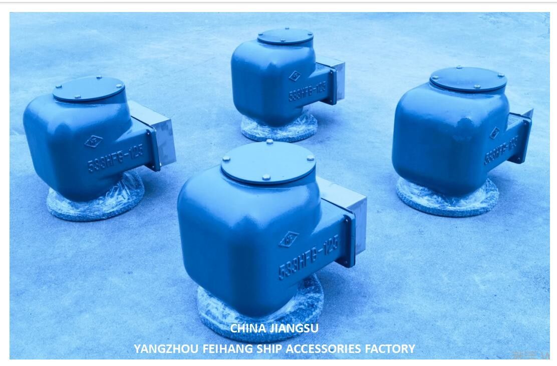 N° 533hfb-125a Tête de ventilation et tête de tuyau d'air pour le corps du réservoir de ballast en fonte avec flotteur en acier inoxydable