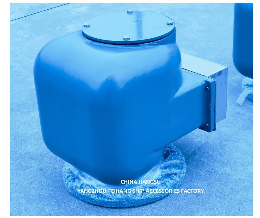 BILGE OIL W. T. VENT HEAD NO. 533HFB-150A Tête de tuyau d'air marin Corps en fer forgé avec acier inoxydable flottant