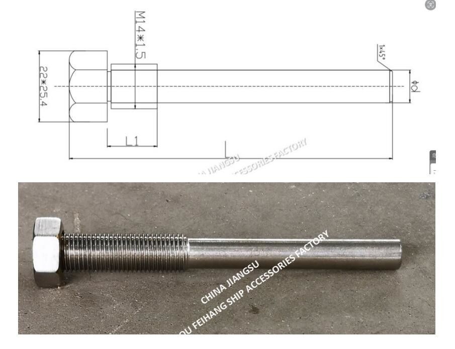 Boulons en cuivre pour la tête de tuyau d'air n°533HFB-150A & Cop Guide pour la tête de ventilation n°533HFB-250A Matériau: acier inoxydable