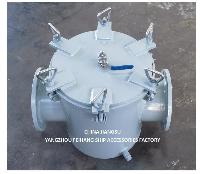 Filtre à eau de mer Filtre à eau grossière modèle AS125 CB/T497 Corps galvanisé, avec cartouche de filtre en acier inoxydable