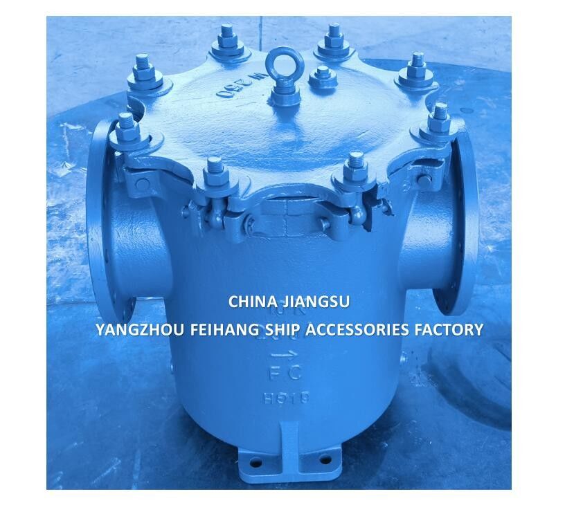 JIS F7121 Filtre d'eau de canne marine 10K-250A et filtres à eau de canne en fonte IMPA 872011 10K-250A